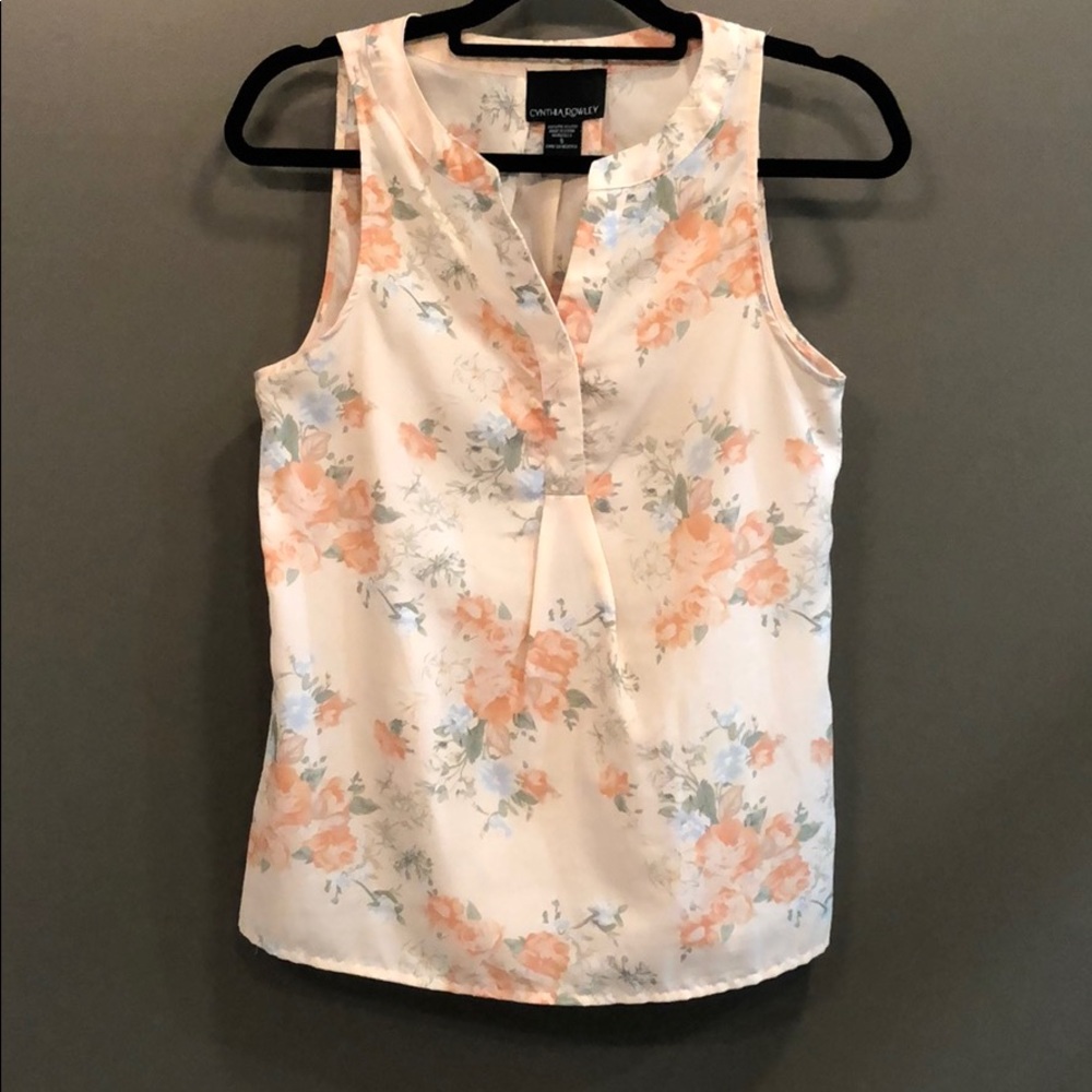Cynthia Rowley floral blouse